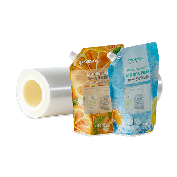 MDOPE Film With Spout Pouches,MDO Film 100% Recyclable